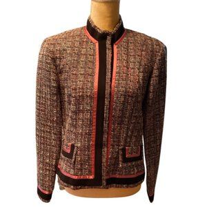 Dressbarn Jacket Front Button Closure Lined Size 8